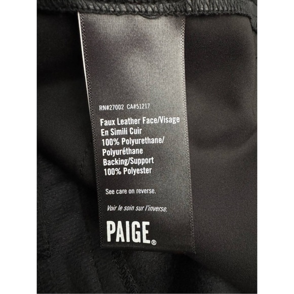 NWT PAIGE $199 Martini Faux Leather Short, size 10 - Picture 5 of 5